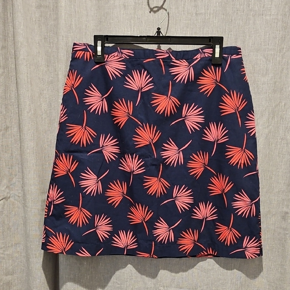 Boden Pink and Blue A-Line Resort Skirt